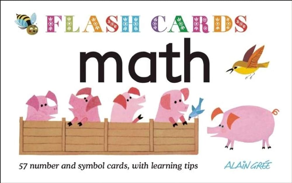 Math - Flash Cards: 57 number and symbol cards, with learning tips