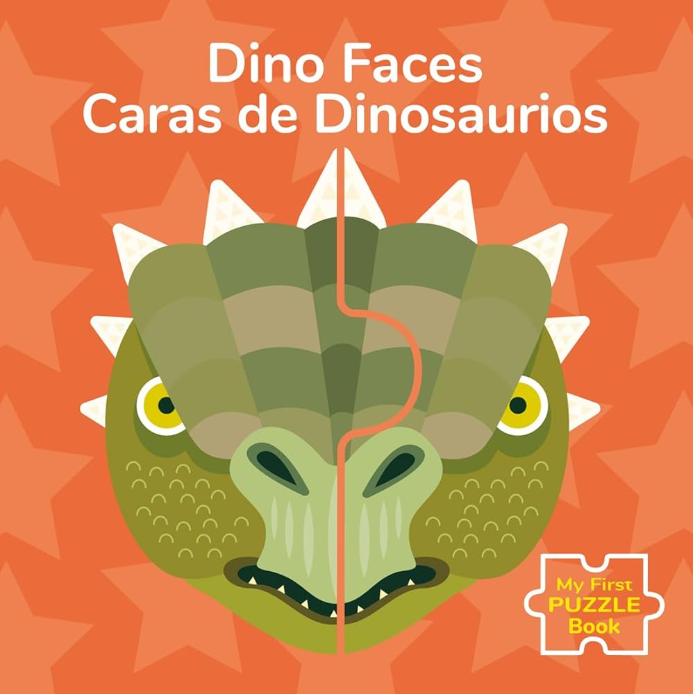 Dino Faces/Caras de Dinosaurios (My First Puzzle Book)