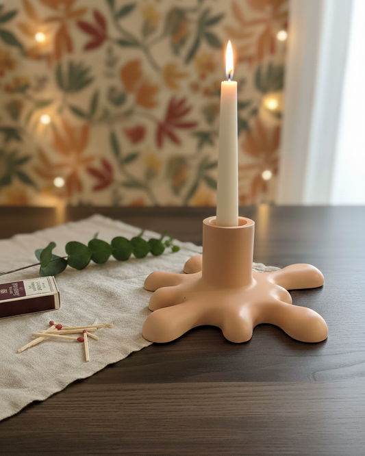 Blob Jesmonite Candle Holder