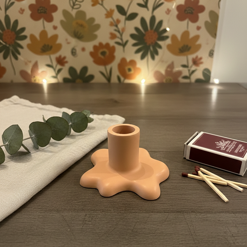 Blob Jesmonite Candle Holder