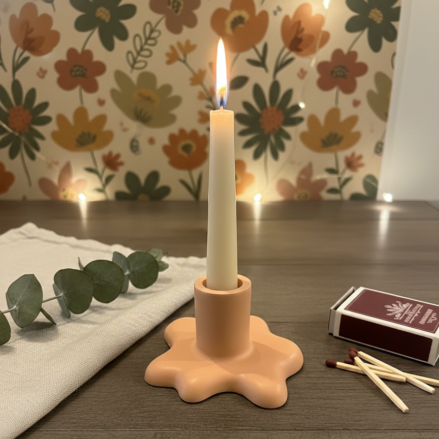 Blob Jesmonite Candle Holder