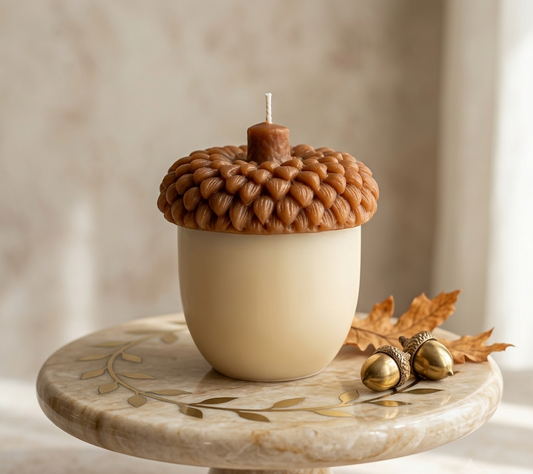 Acorn Sculpture Candle