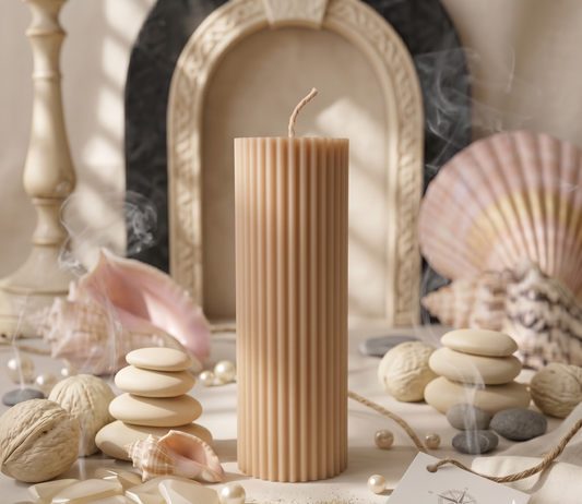 Ribbed Candle | Effortless Home Decor