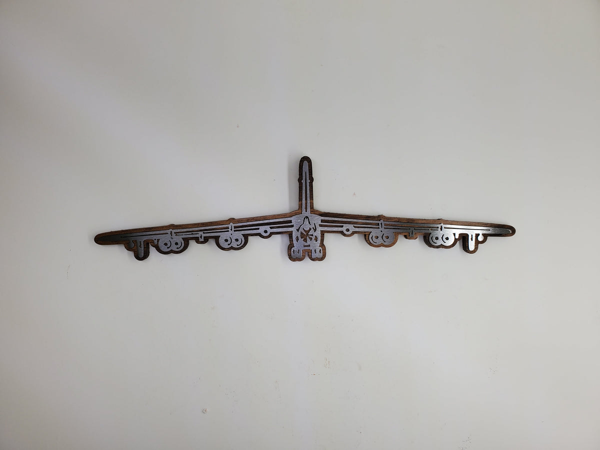 Boeing B-52 Stratofortress Metal Wall Art | B-52 Silhouette | Made in USA