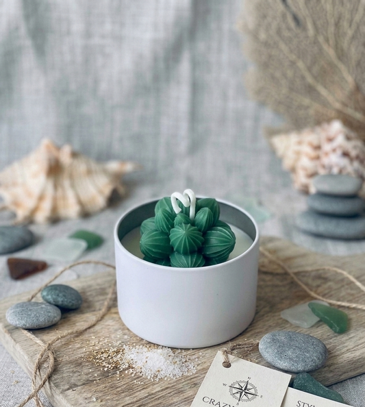 Emerald Leaf Succulent Candle