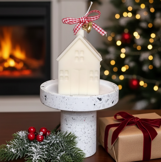Christmas Cottage Candle | Handmade Holiday Soy Wax Candle