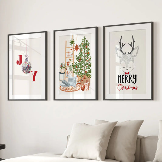 Nursery Christmas Winter Art Poster Home Decor