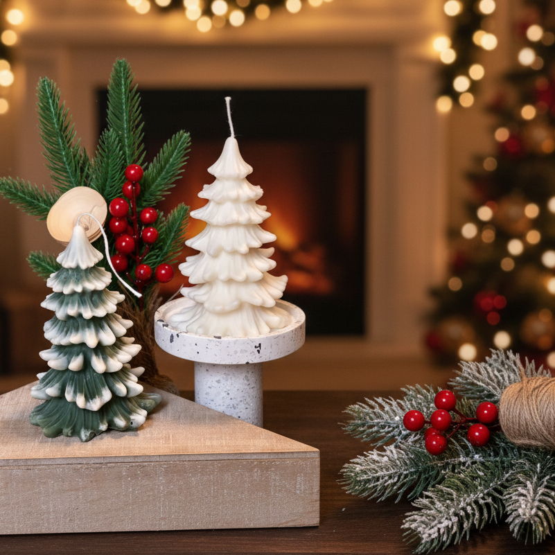 Christmas Tree Cedar Candles | Handcrafted in USA
