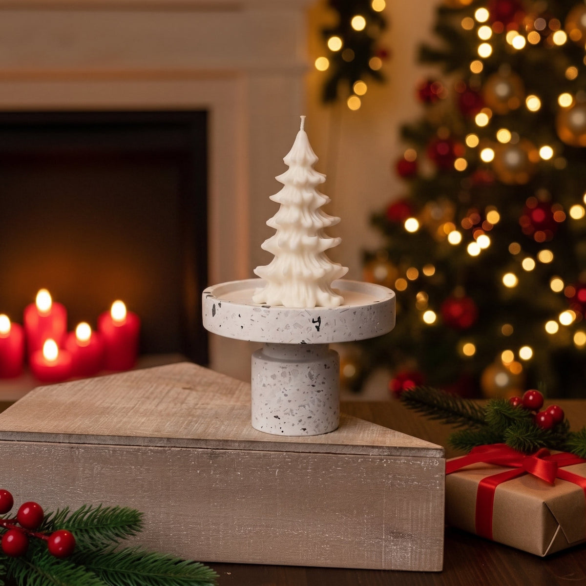 Christmas Tree Cedar Candles | Handcrafted in USA