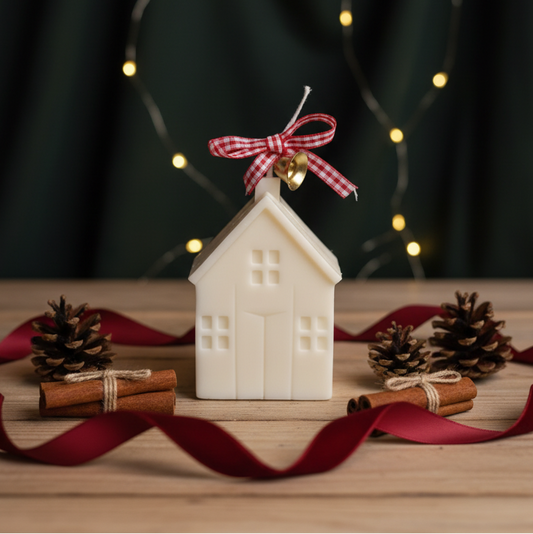 Christmas Cottage Candle | Handmade Holiday Soy Wax Candle
