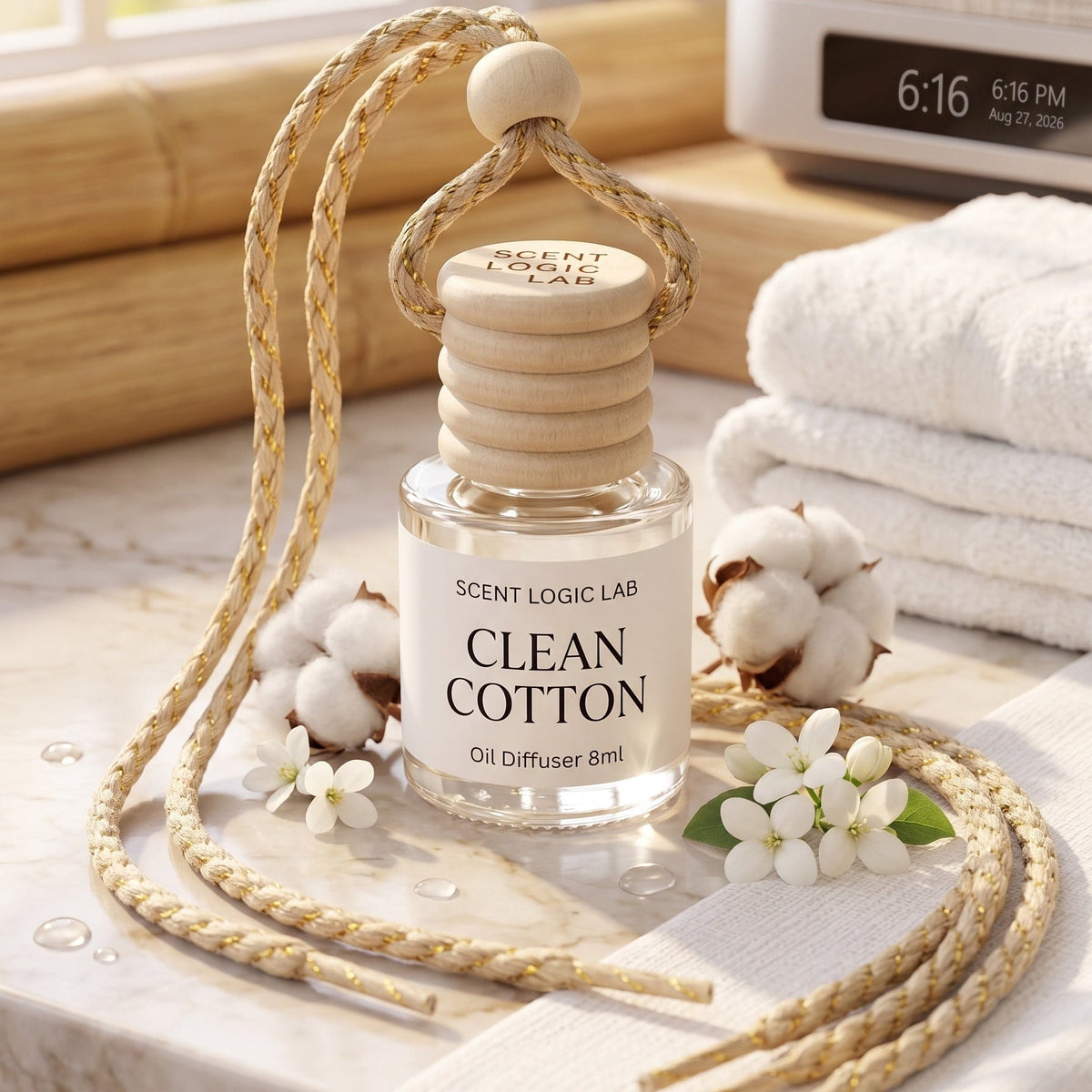 Luxury Car Diffuser — Nature Scents, 8ml Refillable, Long-Lasting Fragrance