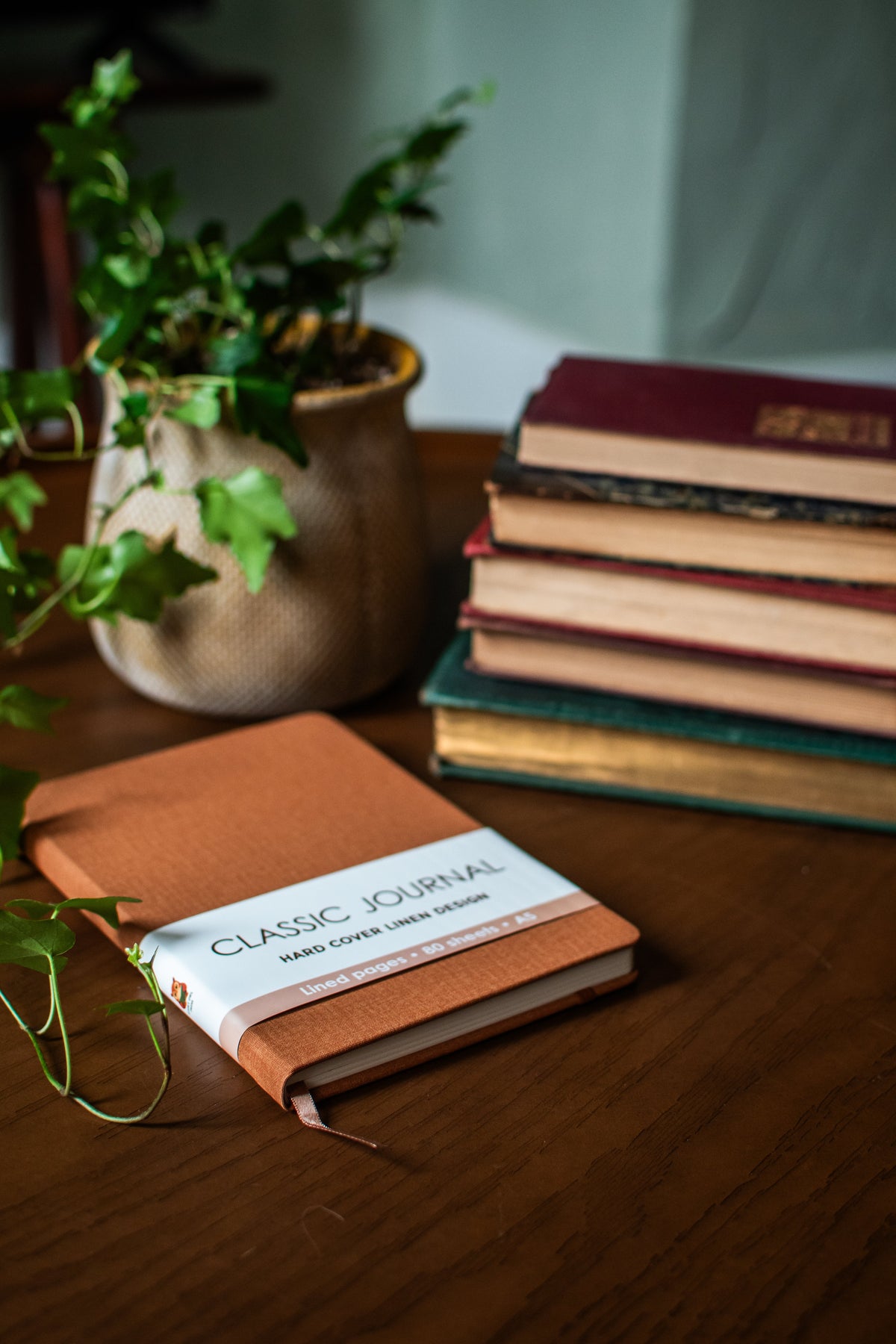 Rust Harcover Linen Journal