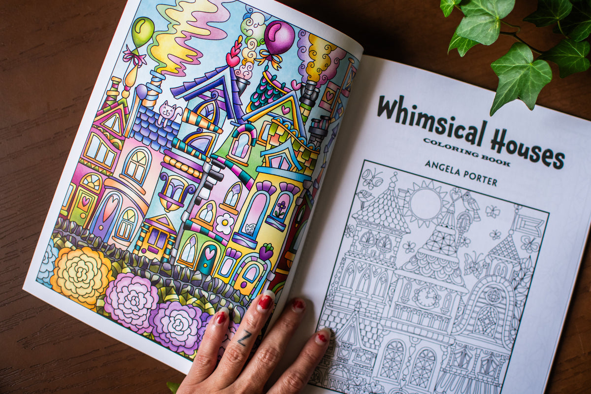 Creative Haven Whimsical Houses Coloring Book (Adult Coloring Books: Art & Design)