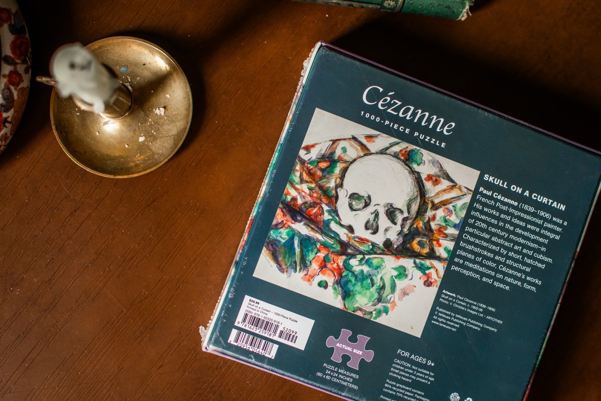 1000-Piece Puzzle: Paul Cezanne, Skull on a Curtain