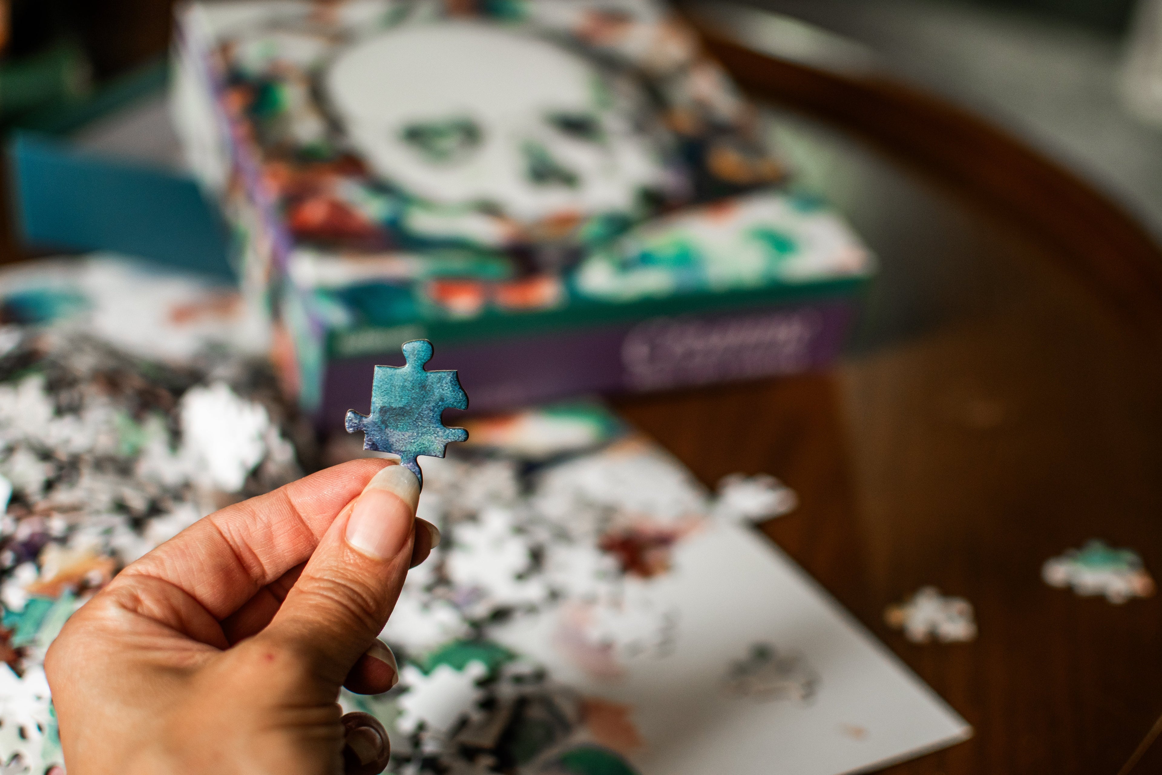 1000-Piece Puzzle: Paul Cezanne, Skull on a Curtain