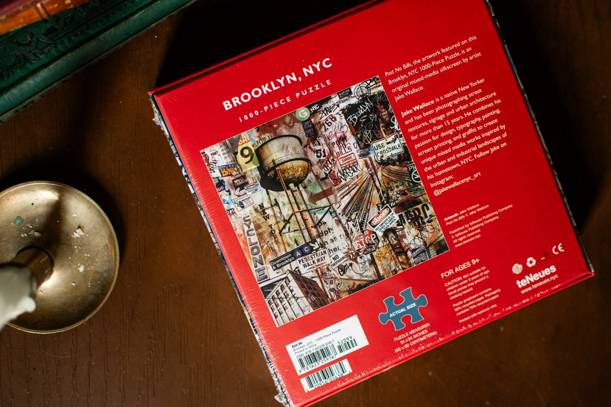 Brooklyn, NY 1000-Piece Puzzle in a 2 Piece Box with Inner Poster Guide