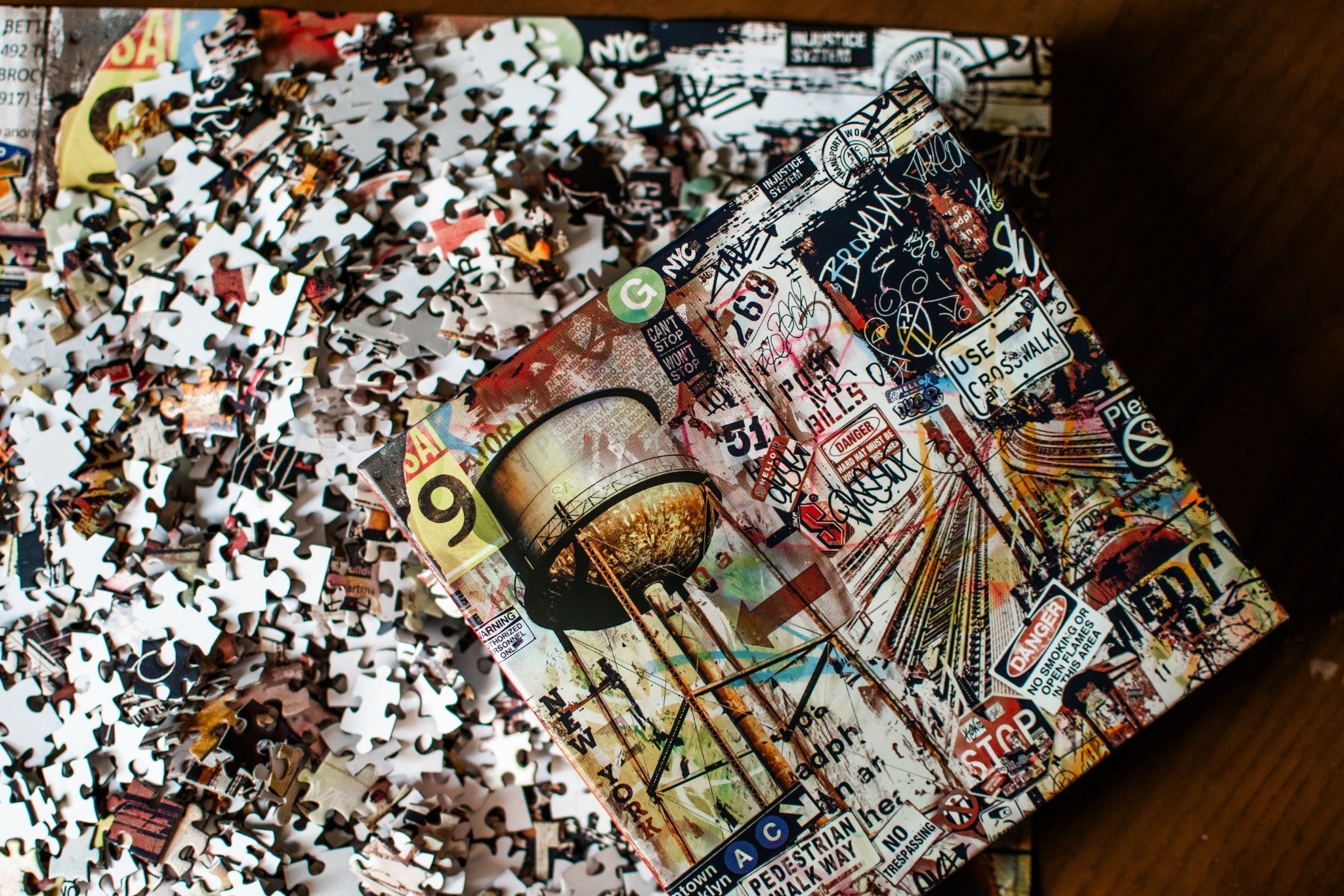 Brooklyn, NY 1000-Piece Puzzle in a 2 Piece Box with Inner Poster Guide