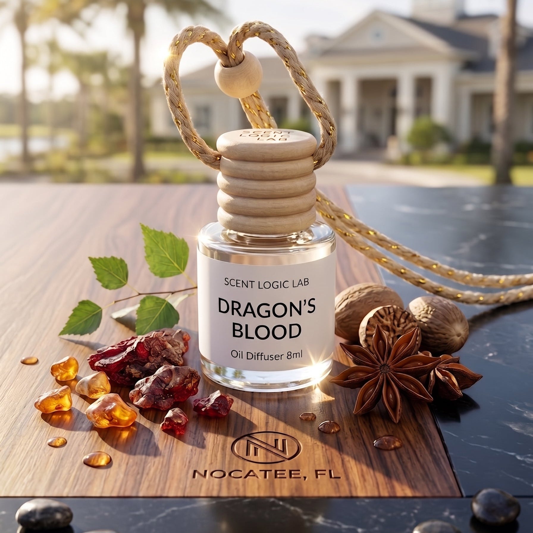 Luxury Car Diffuser — Nature Scents, 8ml Refillable, Long-Lasting Fragrance