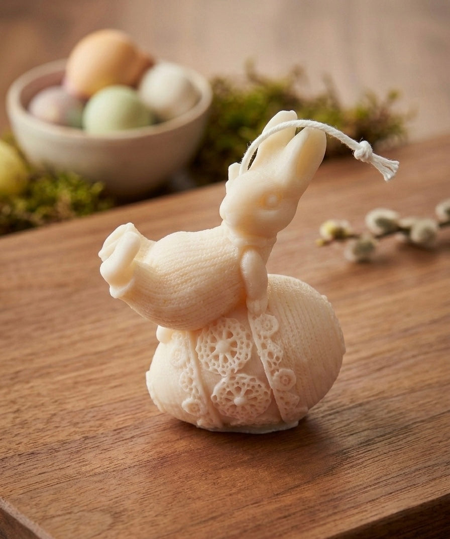 Easter Bunny Egg Candle