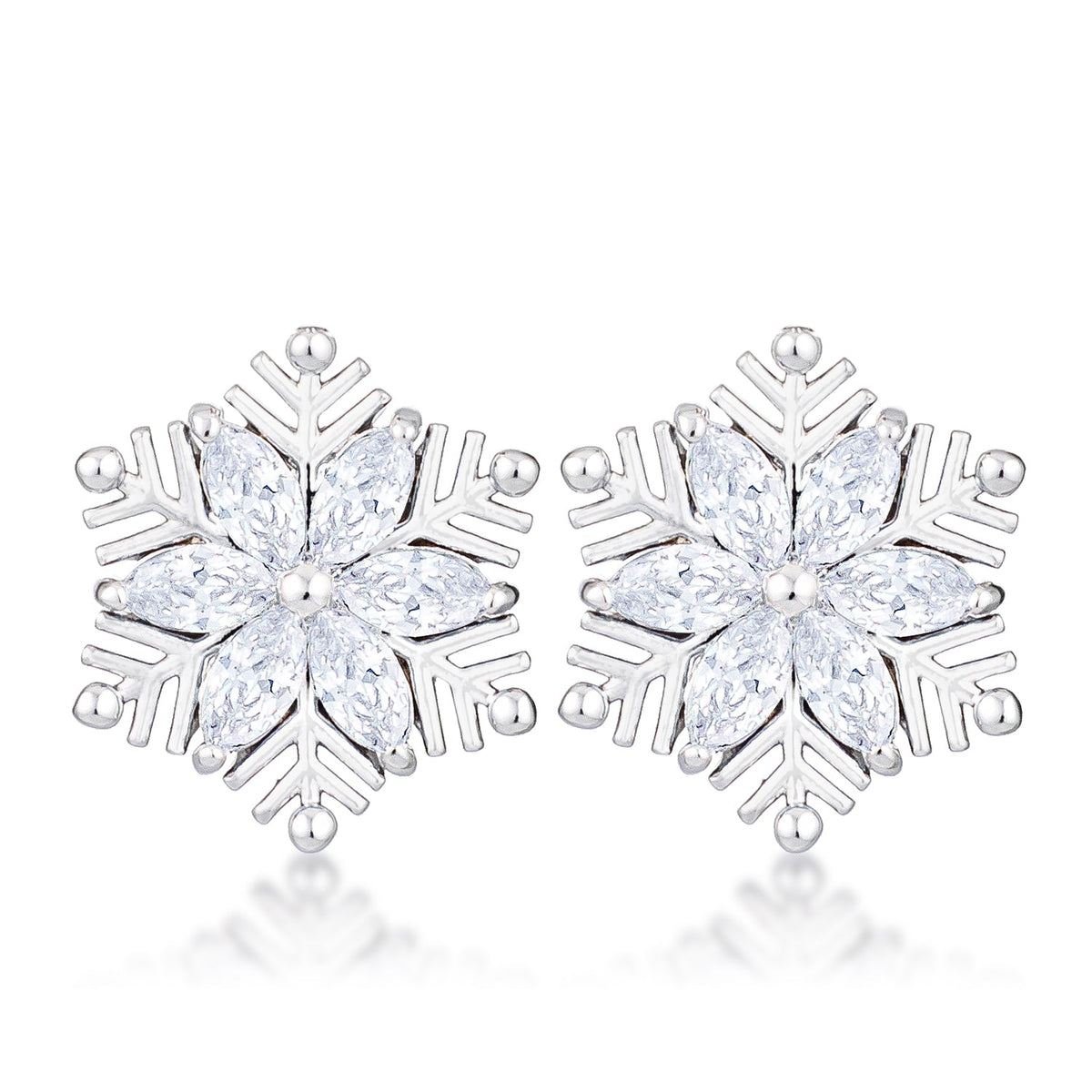 Marquise Snowflake Earrings