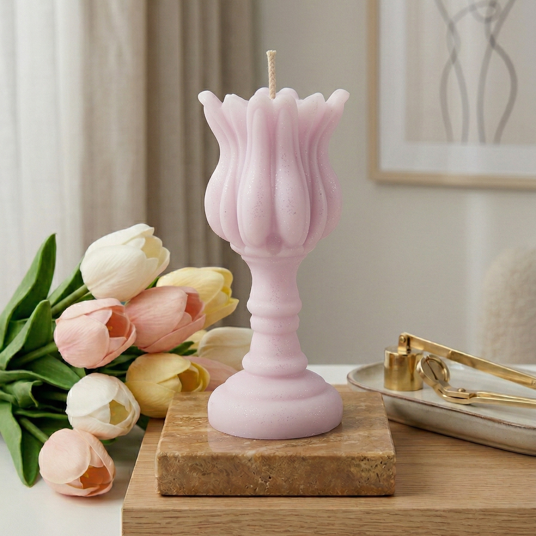 Tulip Candle | Chic Home Decor