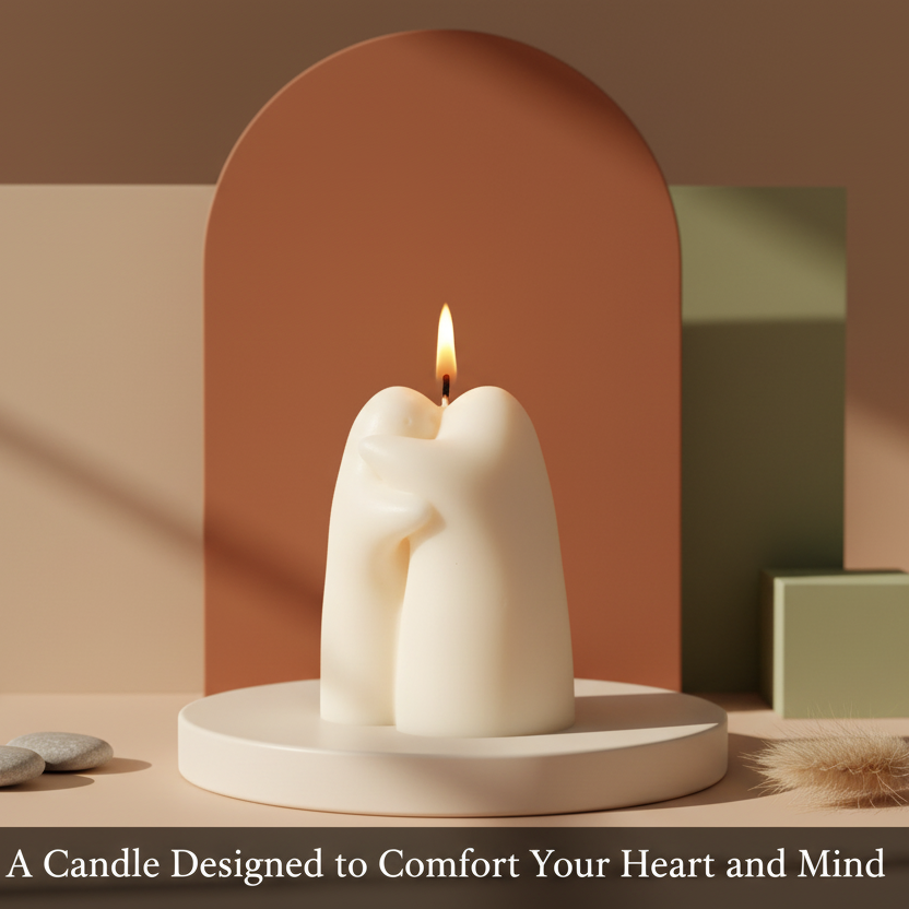 Emotional Support Candle | Sculptural Soy Wax Comfort Gift
