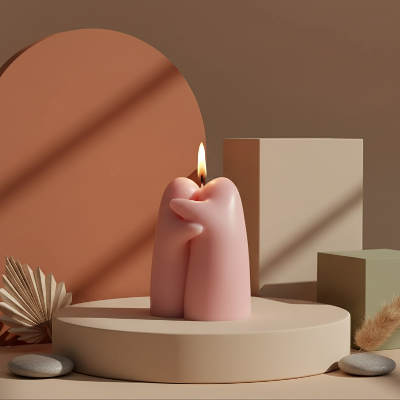 Emotional Support Candle | Sculptural Soy Wax Comfort Gift