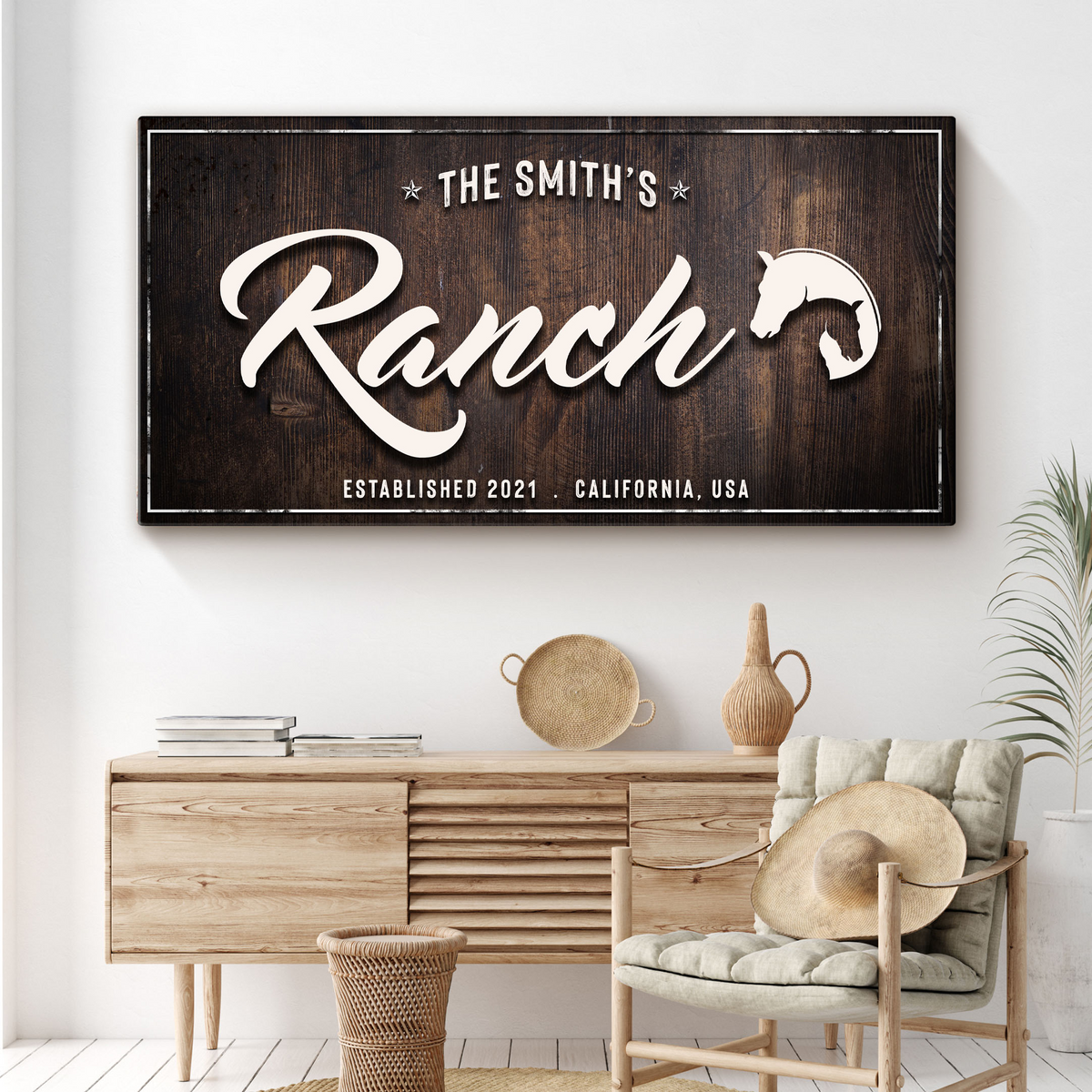 Family Ranch Sign