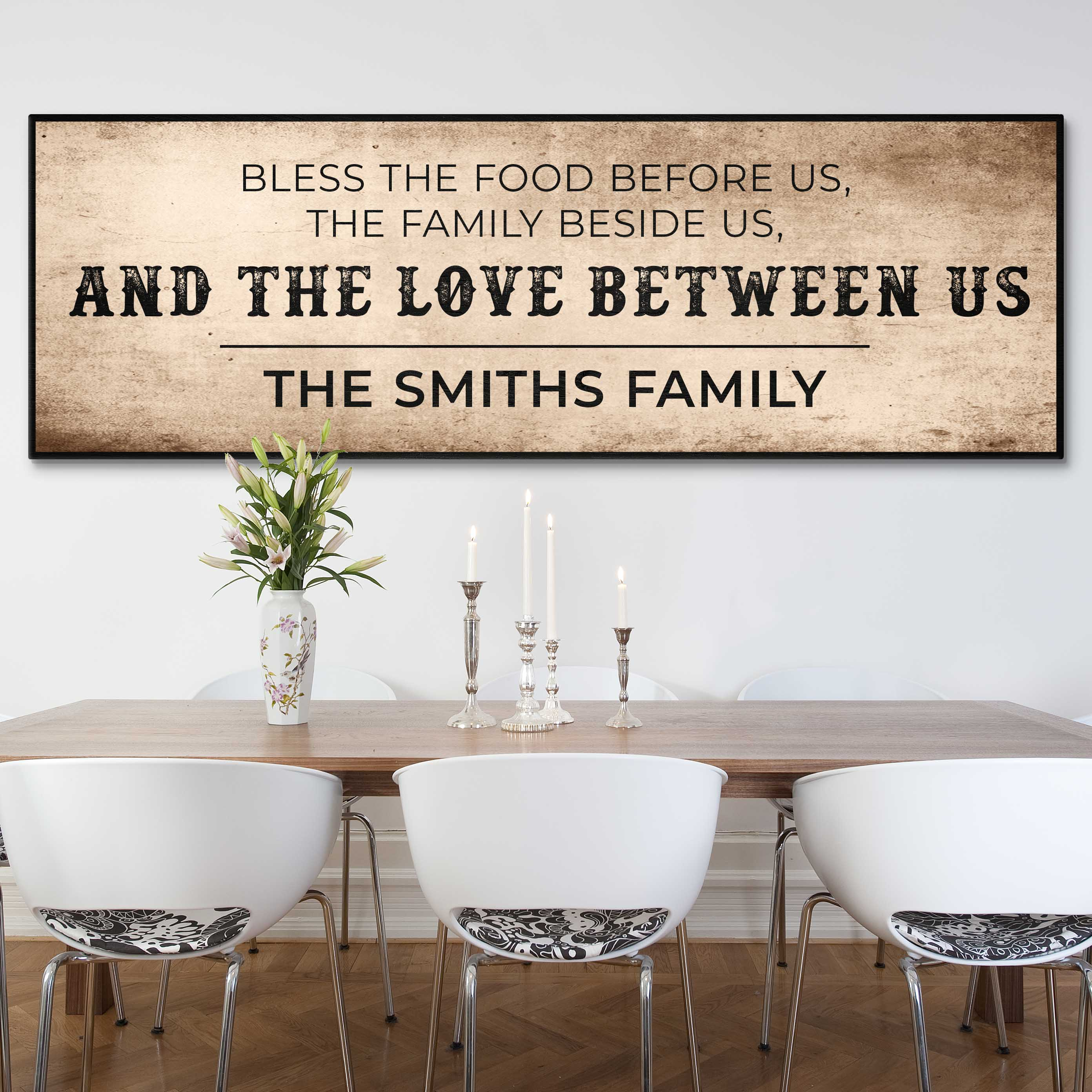Family Blessing: Bless the Food Sign