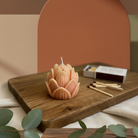 Mini Lotus Sculpture Candle