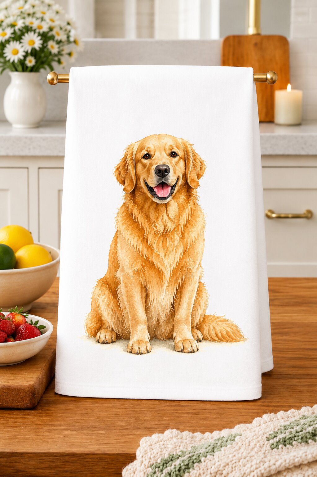 Golden Retriever Kitchen Towel