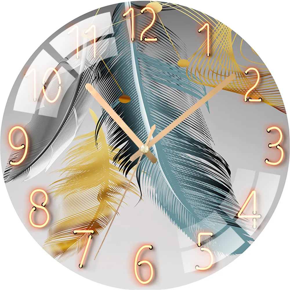 Art Wall Clock Home Decoration Fashion Decoration Silent Quartz Clocks Child Dreaming Whale Art Clock Wall Christmas Gift Family