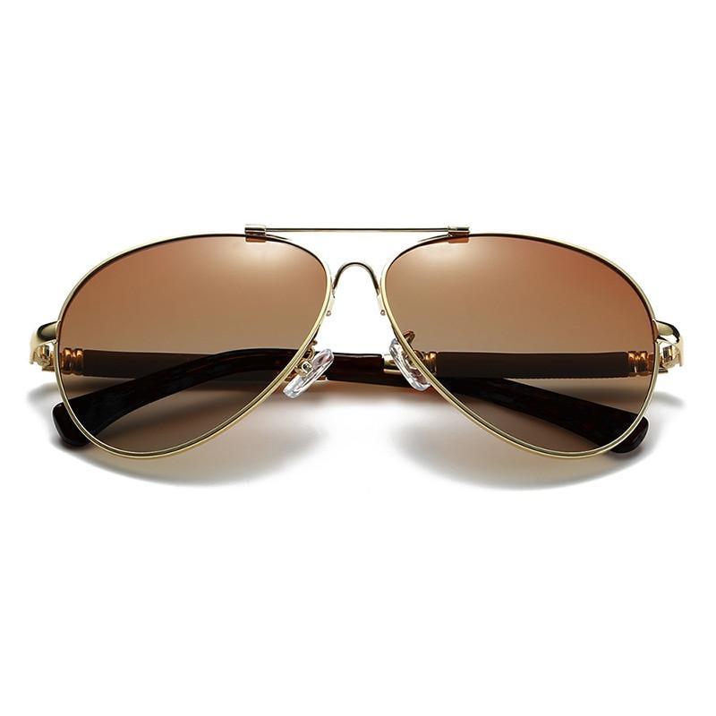 High Quality TR90 Luxury Modern Men Polarized Sunglasses In Aviation Pilot Famous Style with  UV400 Protection and Miror Glasses