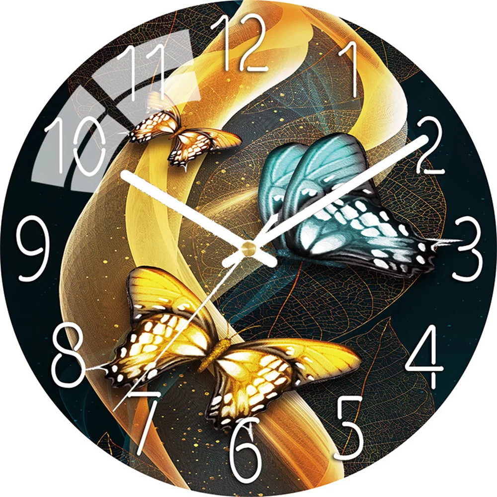 Art Wall Clock Home Decoration Fashion Decoration Silent Quartz Clocks Child Dreaming Whale Art Clock Wall Christmas Gift Family
