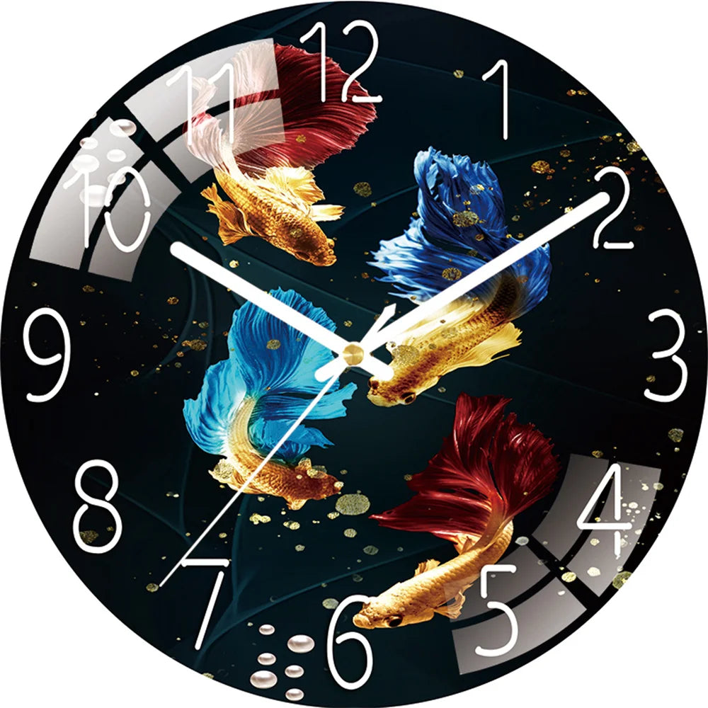 Art Wall Clock Home Decoration Fashion Decoration Silent Quartz Clocks Child Dreaming Whale Art Clock Wall Christmas Gift Family