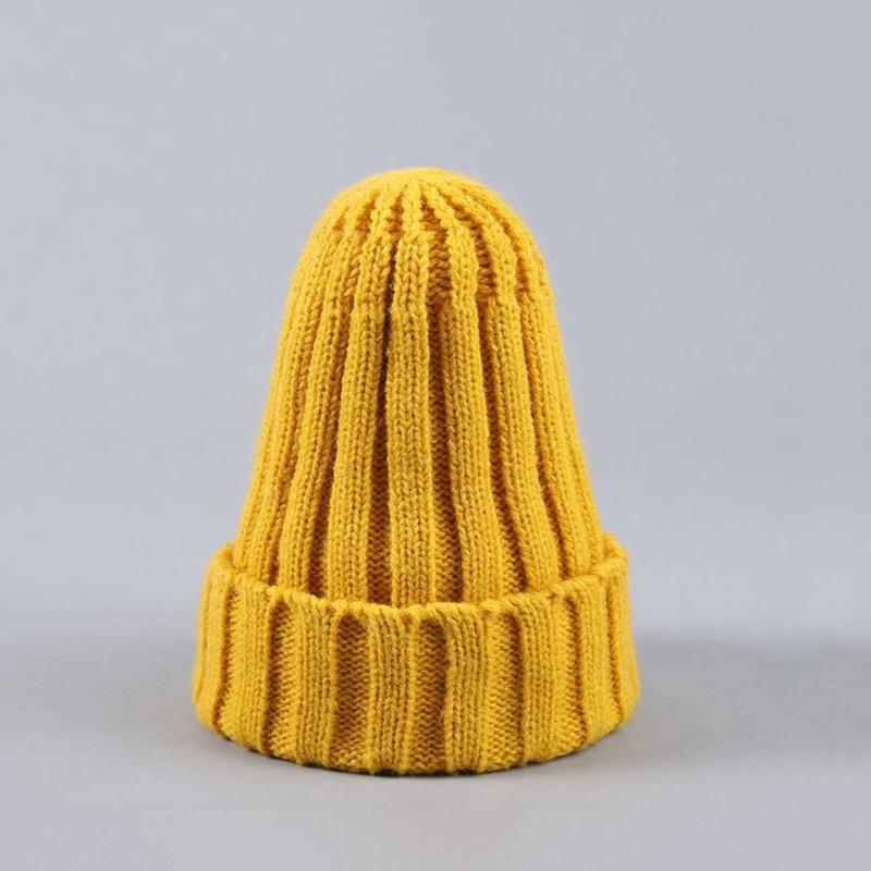 Modern Luxury Solid Baby Boy Girl Autumn Winter Beanie Warm Cap For Kids In Elegant Design