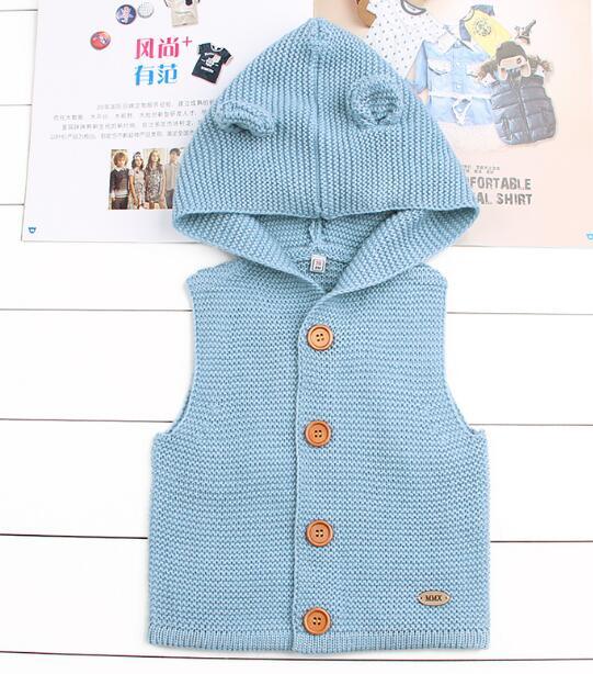 Modern Winter Warm Knit Cardigan Long Sleeve Hooded Sweaters for Newborn Infant Jacket And Coat Combination Clotes