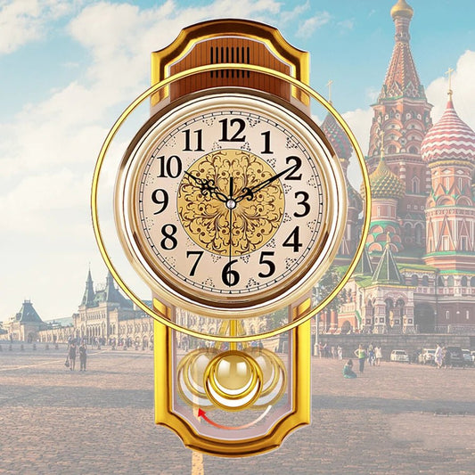 Vintage Pendulum Clock Wall Home Decor Silent Best Selling 2019 Products Clock Shabby Chic Reloj Pared Grande Home Decor - Unique Finds Market LLC