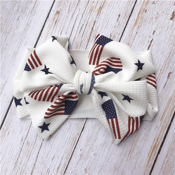 Luxury Modern Colorful Newborn Toddler Baby Girl Boy Headwear Solid Bowknot Soft Turban Knot Hairband For Girls Kids