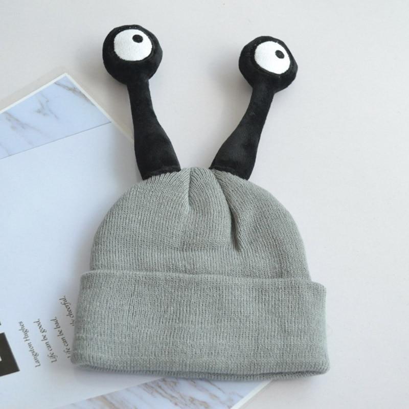 Funny Kids Hats Boys Girls Caps Long Eye Knitted Winter Hats Crochet For Kids In Modern Interesting Design