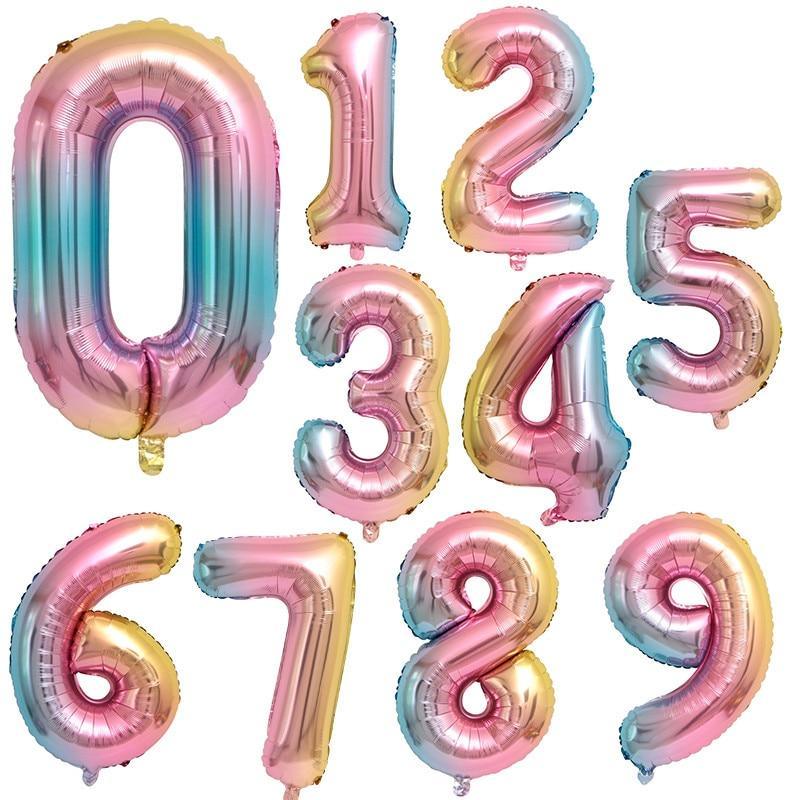 Elegant Luxury Helium Modern 32inch Luxury Ballon Number Foil Ballons For Party and Celebrations Modern Decoration for Celebration