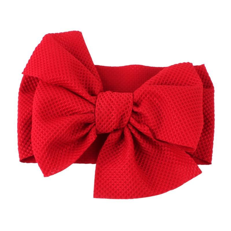 Elastic Candy Solid Color Head Wrap Newborn Head bands Bowknot Bows for Baby Girl Hair Accessories
