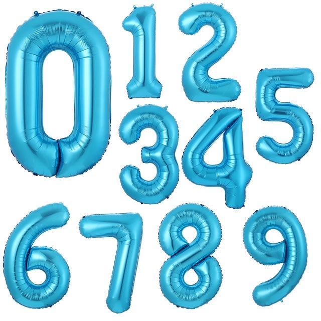 Elegant Luxury Helium Modern 32inch Luxury Ballon Number Foil Ballons For Party and Celebrations Modern Decoration for Celebration