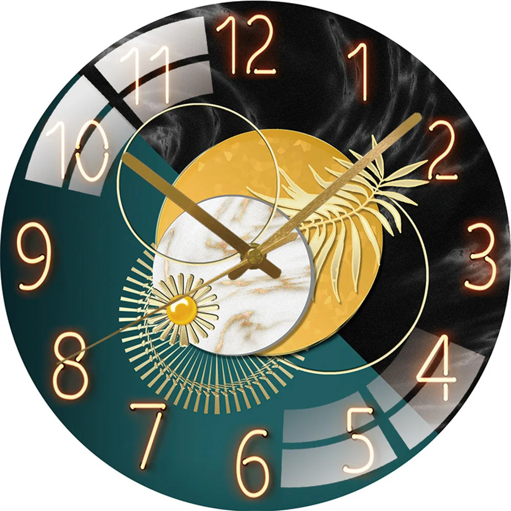 Art Wall Clock Home Decoration Fashion Decoration Silent Quartz Clocks Child Dreaming Whale Art Clock Wall Christmas Gift Family