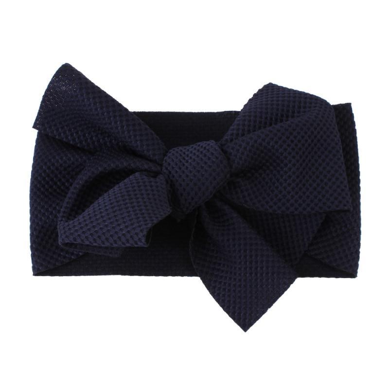 Elastic Candy Solid Color Head Wrap Newborn Head bands Bowknot Bows for Baby Girl Hair Accessories