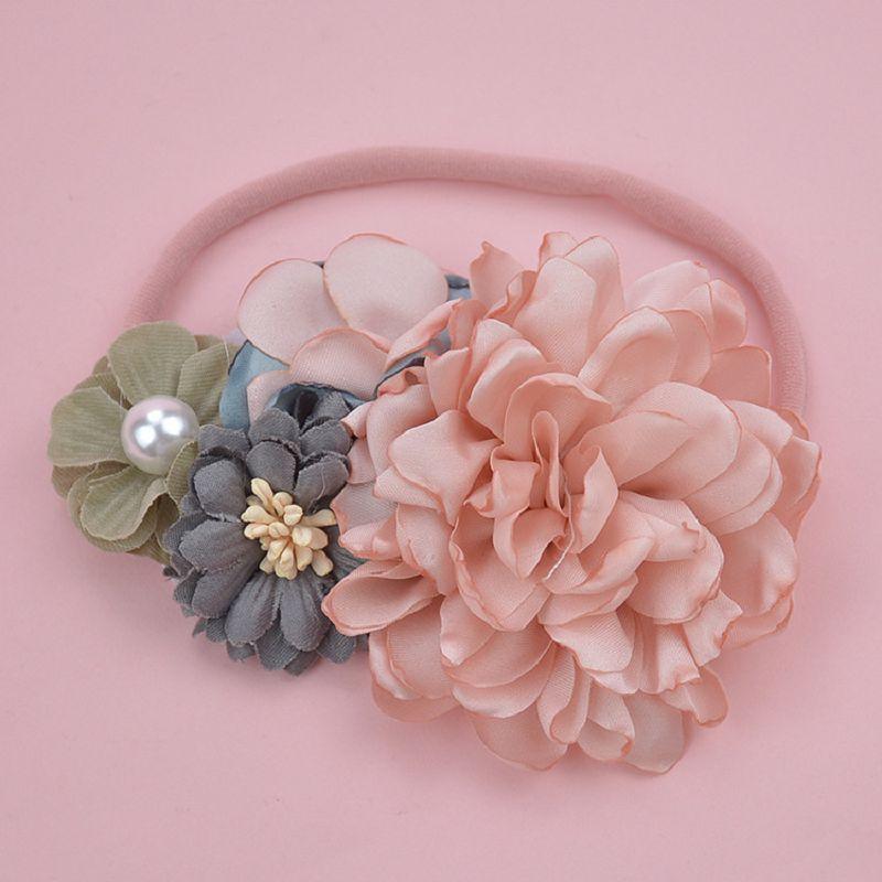 Luxury Modern Handmade Headwear Cute Baby Girls Headbands Accessories Flower Band for Newborns Toddler Infants Fashion Bow for Girls
