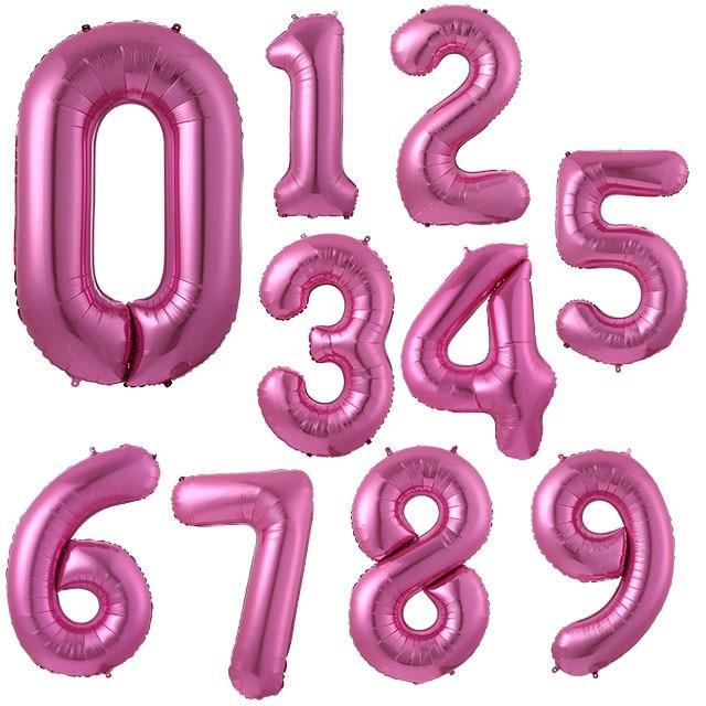 Elegant Luxury Helium Modern 32inch Luxury Ballon Number Foil Ballons For Party and Celebrations Modern Decoration for Celebration