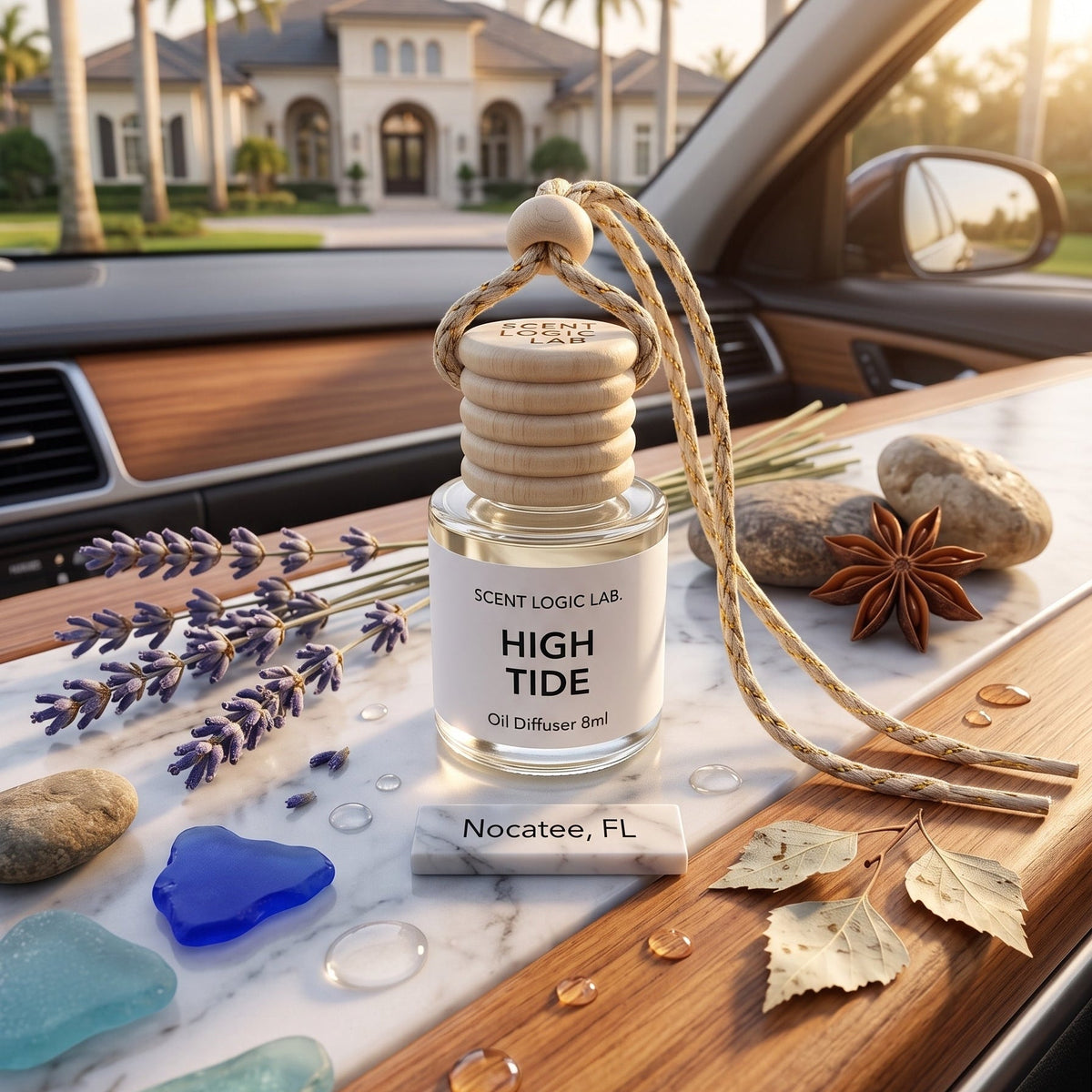 Luxury Car Diffuser — Nature Scents, 8ml Refillable, Long-Lasting Fragrance