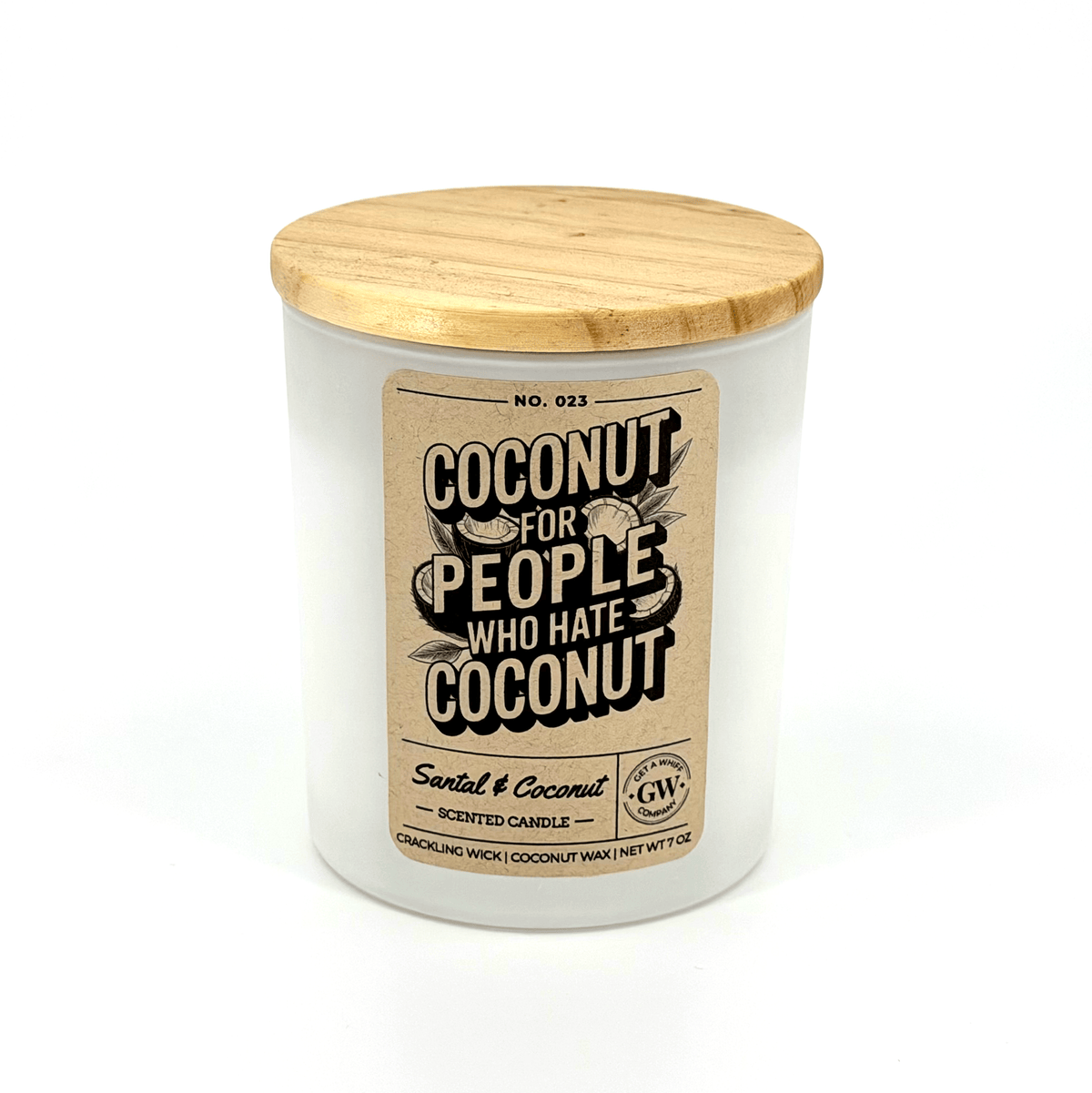 Santal & Coconut Scented Candle (Coconut for People Who Hate Coconut)