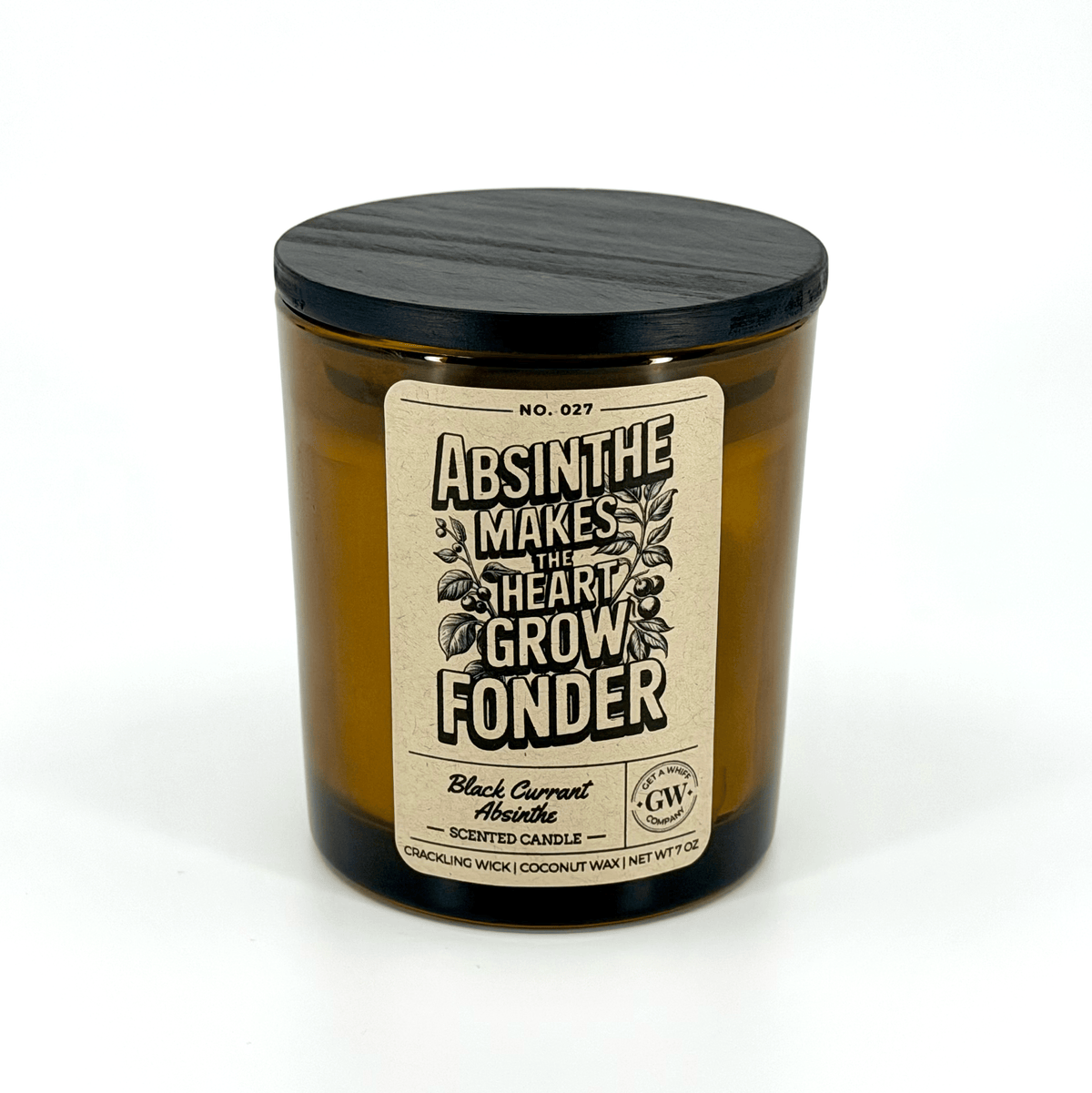 Black Currant & Absinthe Scented Candle (Absinthe Makes the Heart Grow Fonder)